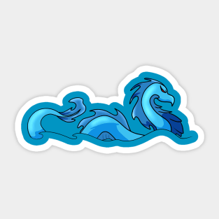 The blue dragon Sticker